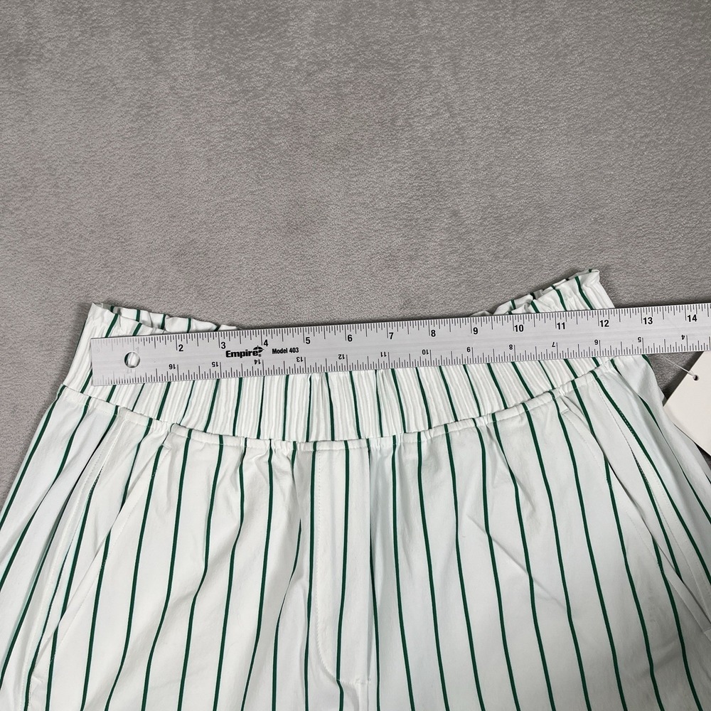 NWT Lululemon Womens Small Stretch Woven Ruffle-Waist High-Rise Short 9 Striped - Picture 5 of 8